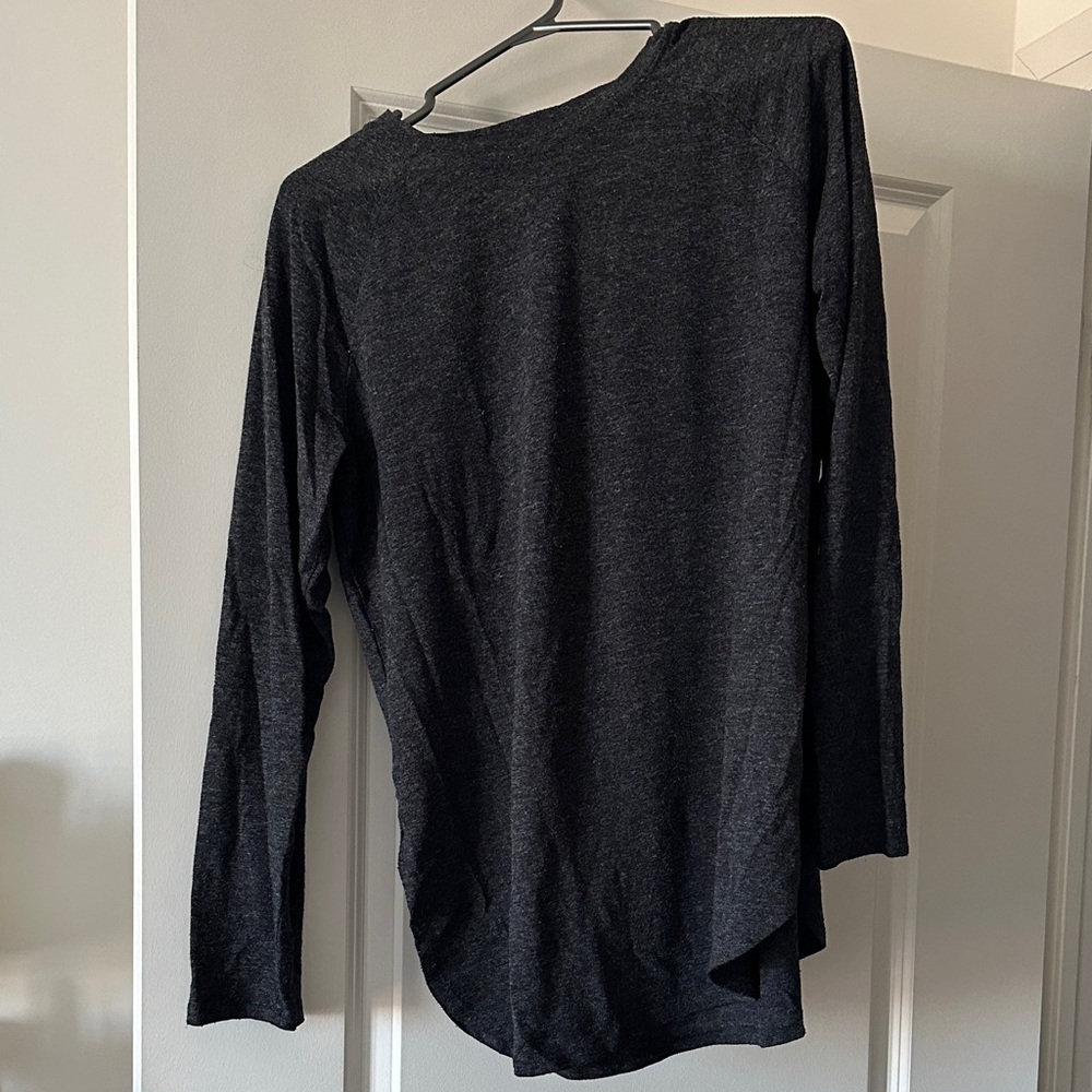 Roots Long-Sleeve Crew Shirt - Charcoal